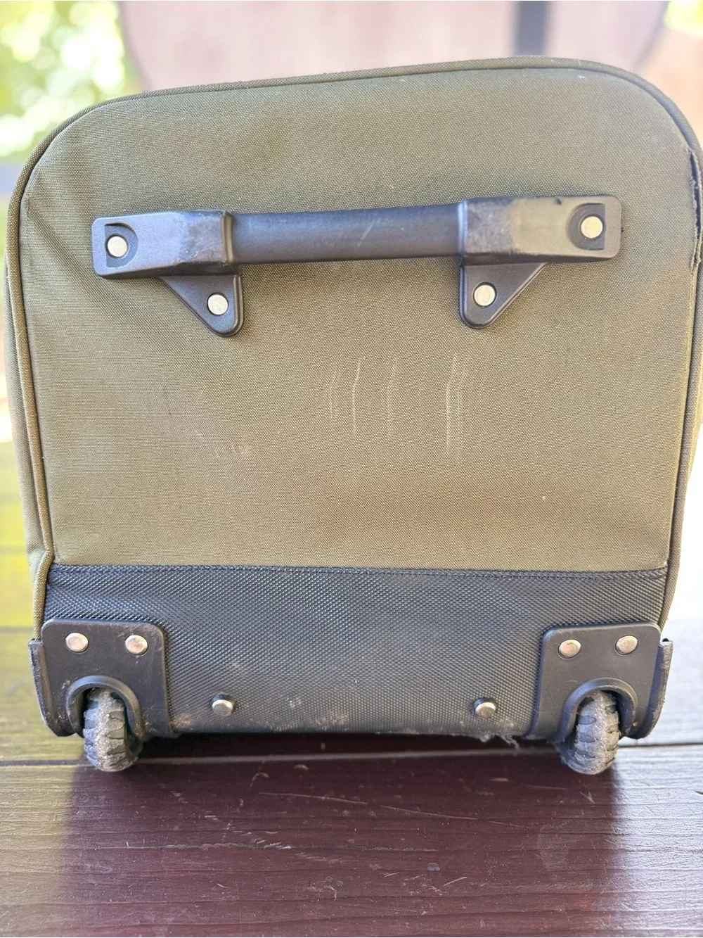 5.11 Highland Tactical Green Nylon Rolling Duffel Bag w/ Wheels 30in.